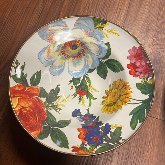 Mackenzie Childs enamel bowl and plate - Picture 5 of 8